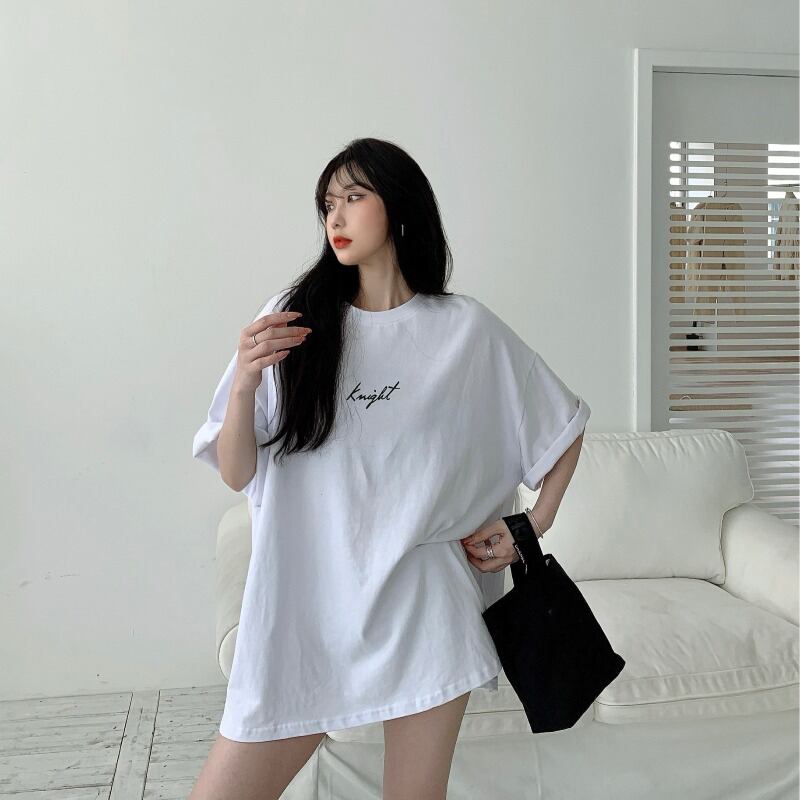 プリントTシャツ シャツ レディースサマー薄手カジュアルルーズホワイト 夏物 ブラックストロベリース25484053052