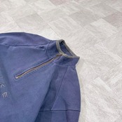 【極上】ナイキ ハーフジップスウェット 90s 白タグ ロゴ刺繍 スウォッシュ