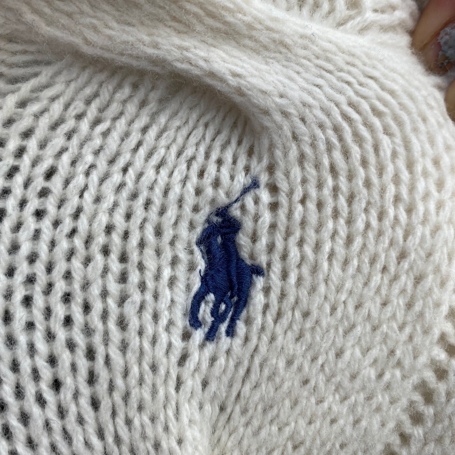 ポロ ラルフローレン ケーブル カシミヤ混 ウールニットセーター