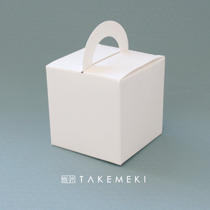 ネコポス対応】 手提げ箱 （大） (5枚セット ホワイト) | 【TAKEMEKI