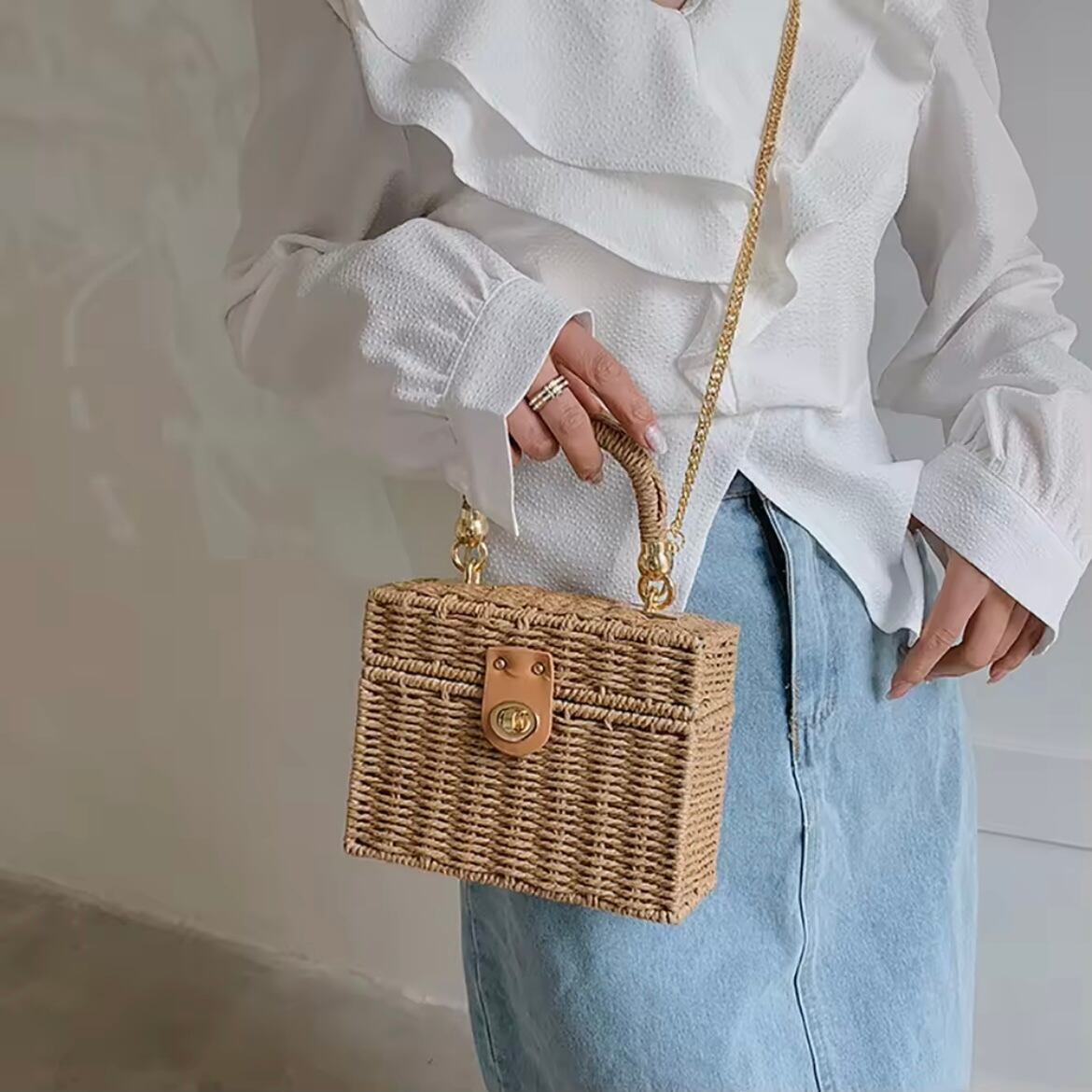 スクエアチェーンバスケット