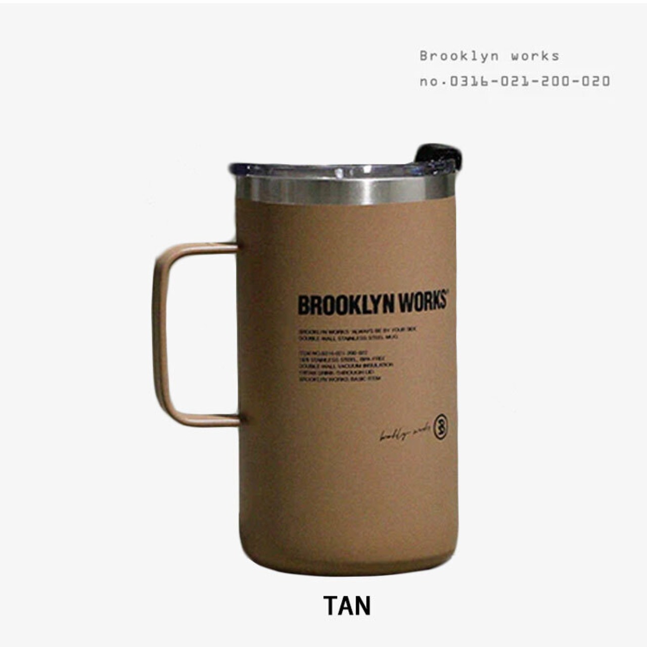 BROOKLYNWORKS ブルックリンワークス CUP W ダブルマグカップ Lサイズ