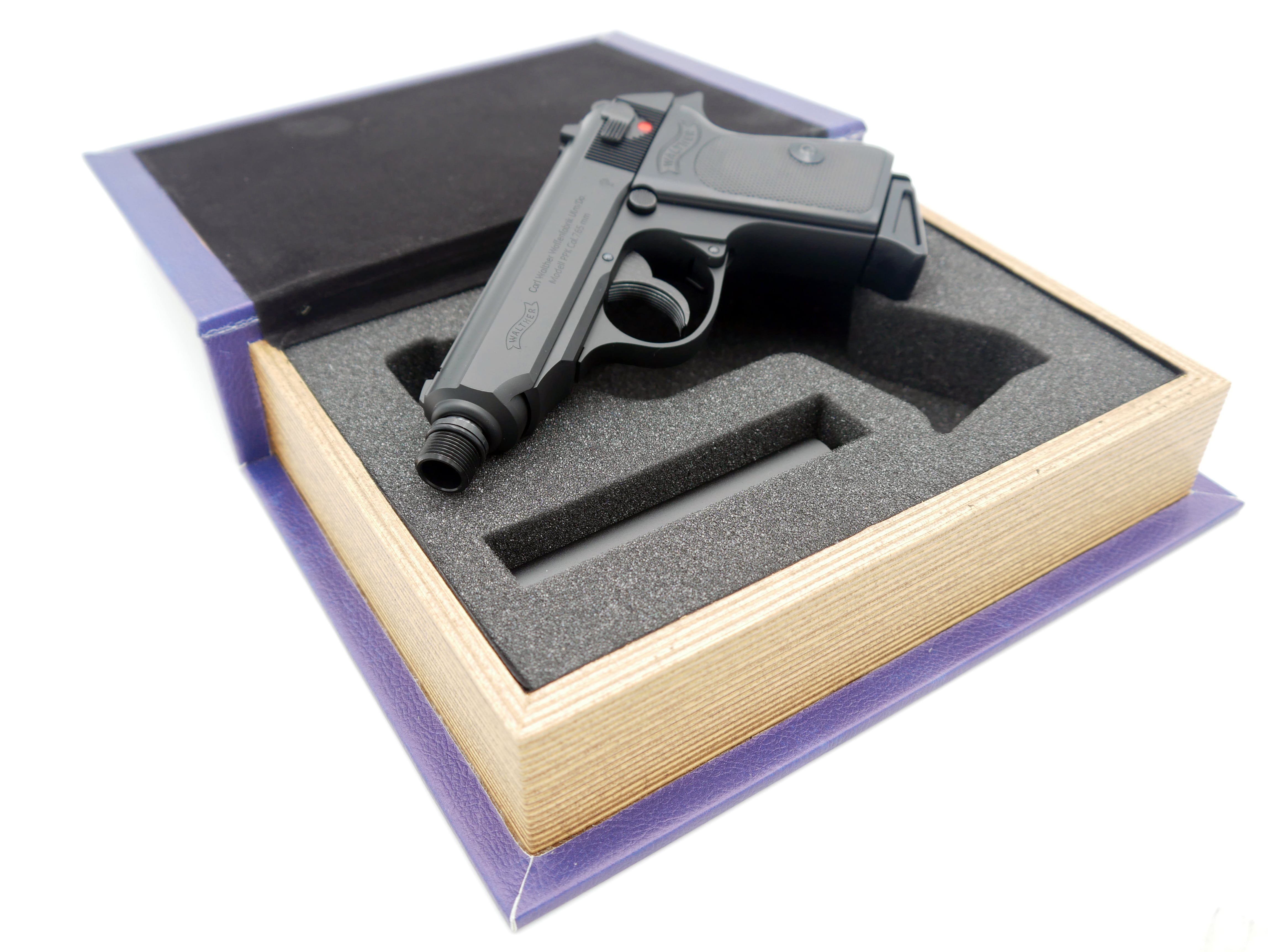 マルゼン ワルサーPPK・PPK/S対応 14mm逆ネジアダプター(BLK Ver