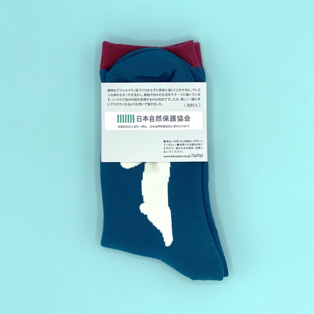 【JIN KITAMURA】北村人 SOCKS BOING USAGI  うさぎ　ソックス（左右非対称カラーデザイン）