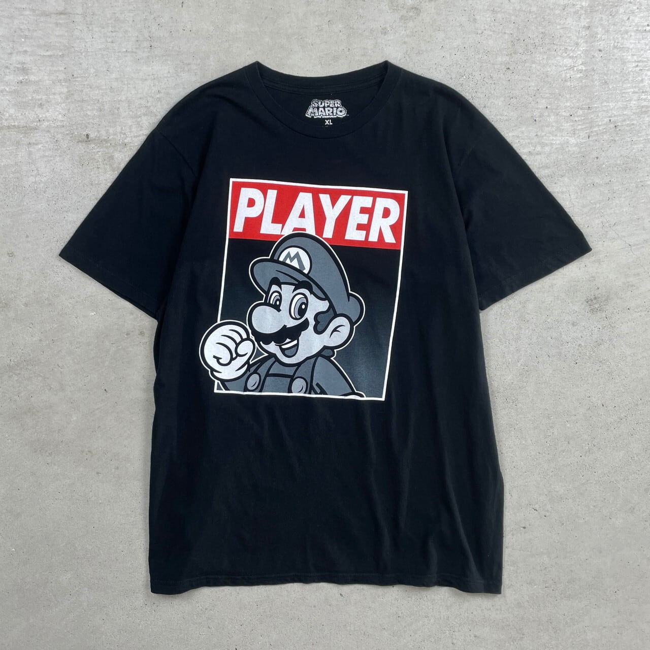 SUPER MARIO スーパーマリオ キャラクタープリントTシャツメンズXL