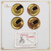 ベリーダンス 小物 Saroyan サロヤン ジル フィンガーシンバル ゴールド系 金 黒 両手 ペア ミニシンバル 小道具 シンプル ダンス用品 ダンス小物 練習 レッスン イベント ステージ ブラック系