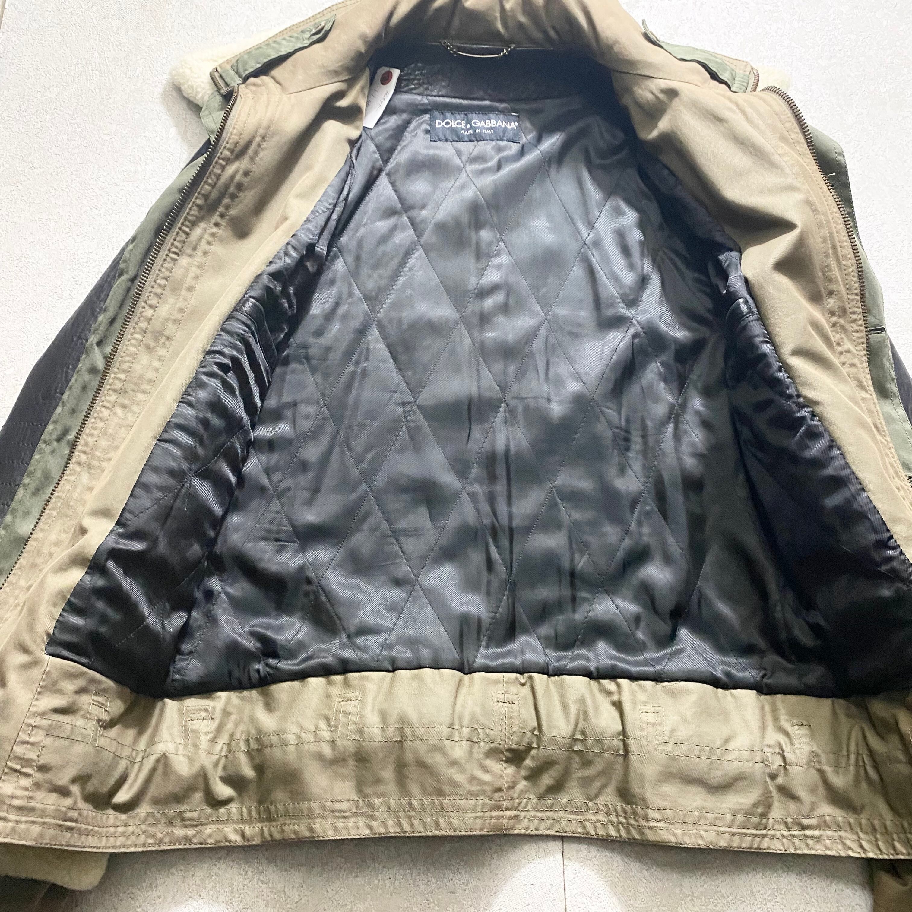 archive 2005AW DOLCE&GABBANA layered mouton riders jacket | NOIR 