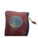 ポケット財布  / Leather knife-shape pocket wallet /バーガンディ レザー