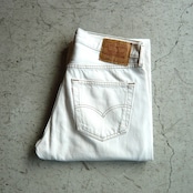 90s Levi’s 501 デニムパンツ ブリーチ ホワイト W32