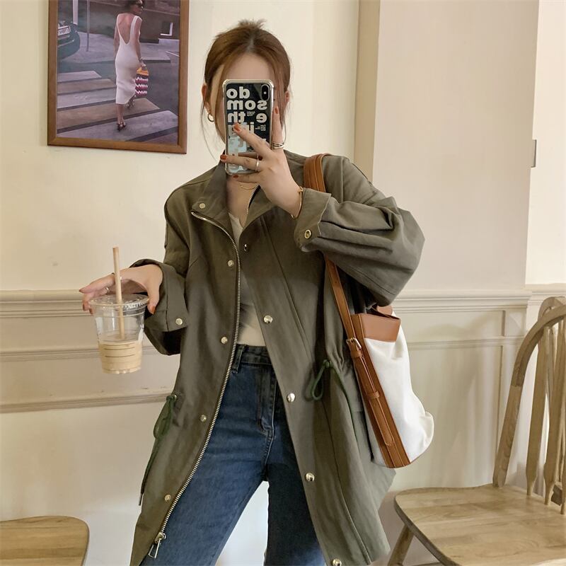 スタンダードギャザージャケット オータム レトロ 秋物 モンロー12781201015