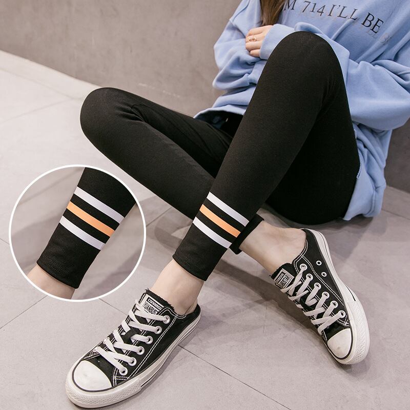 【新作】【送料無料】 マタニティウェア2020秋冬新作レギンスレインボーストライプ妊婦レギンス妊婦ハイウエストベリーリフトパンツ-アリババ オータム 秋物 ウィンター 冬物 expec264986723528