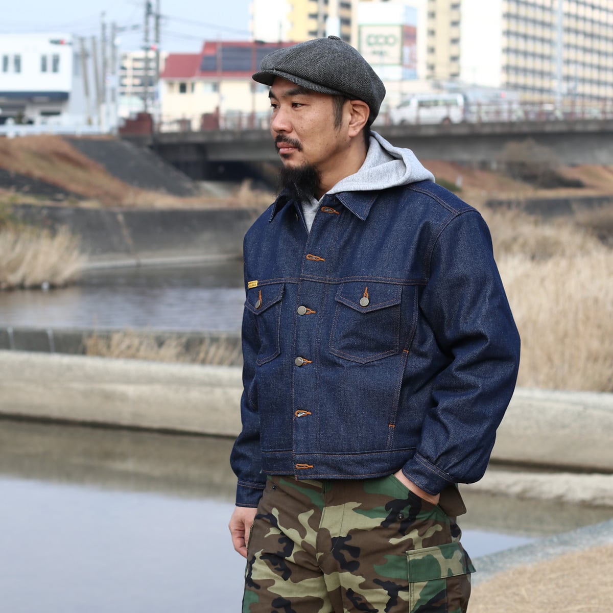 イギリス空軍パラシュート兵インストラクタージャケットバッジ付き PRISON BLUES プリズンブルース 660 Western Jacket Lined