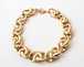 70s vintage gold volume chain necklace