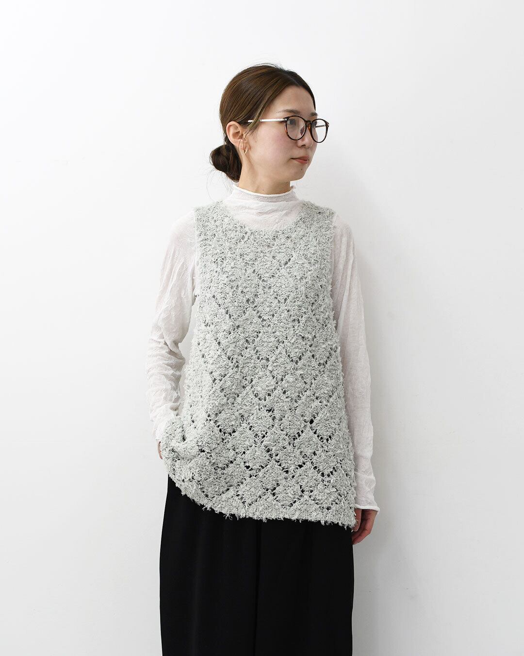mizuiro ind [ミズイロ インド] patterned vest [1-220069] パターン