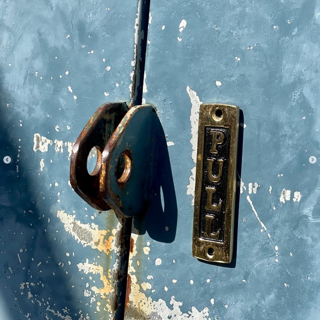 DIY ブラス　ドアサイン プル （縦書き）