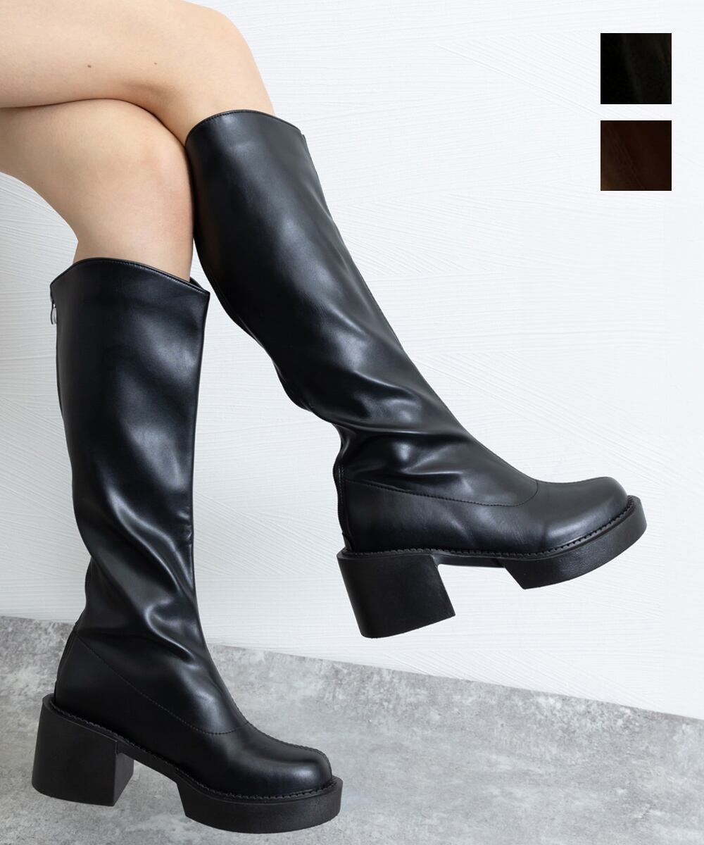 Vintage Ashen Flame Zip-up Heel Boot ブーツ | PAY ID