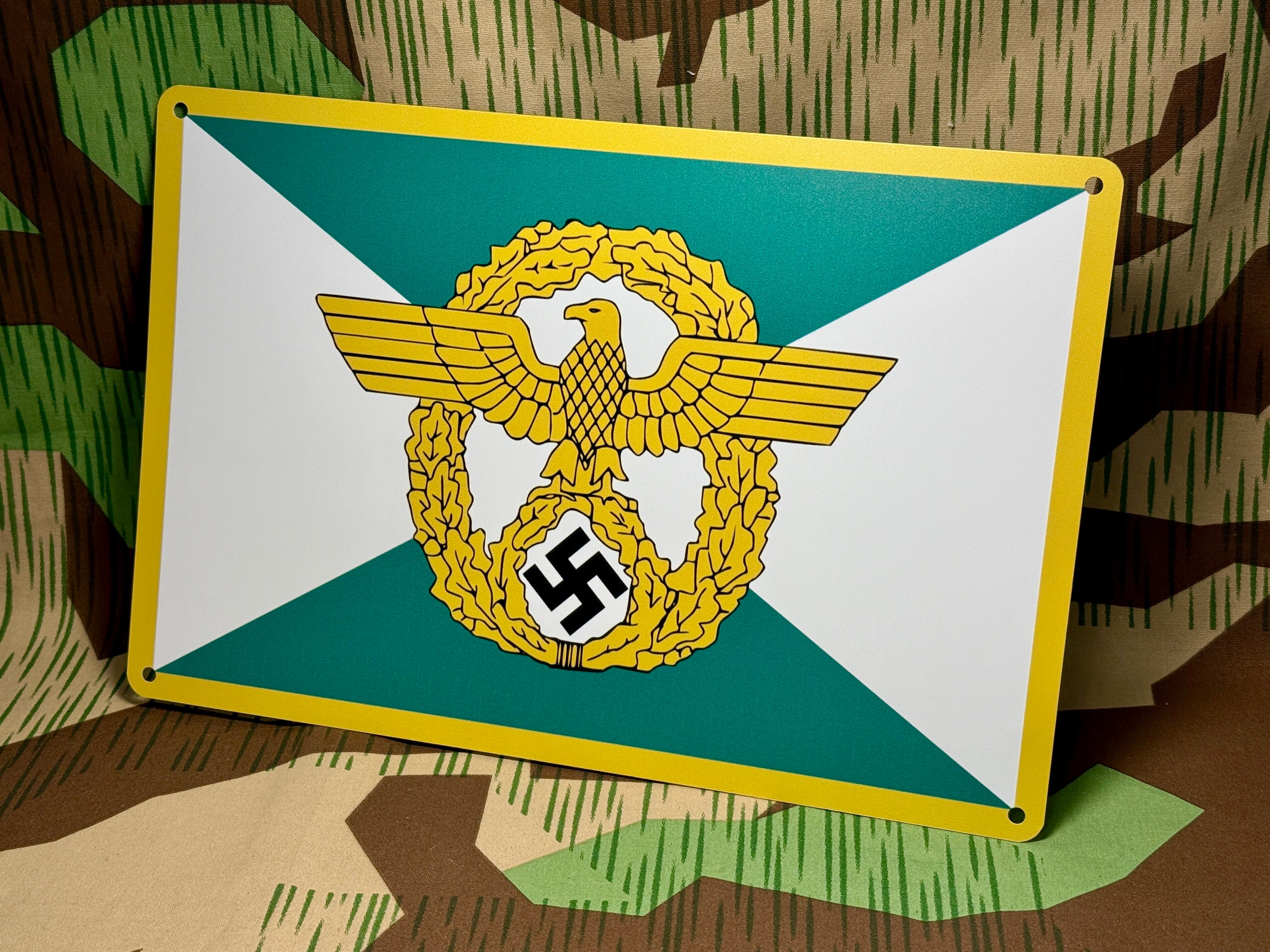 WWIIドイツ軍 秩序警察 シンボルサインプレート | アイヘンバウム