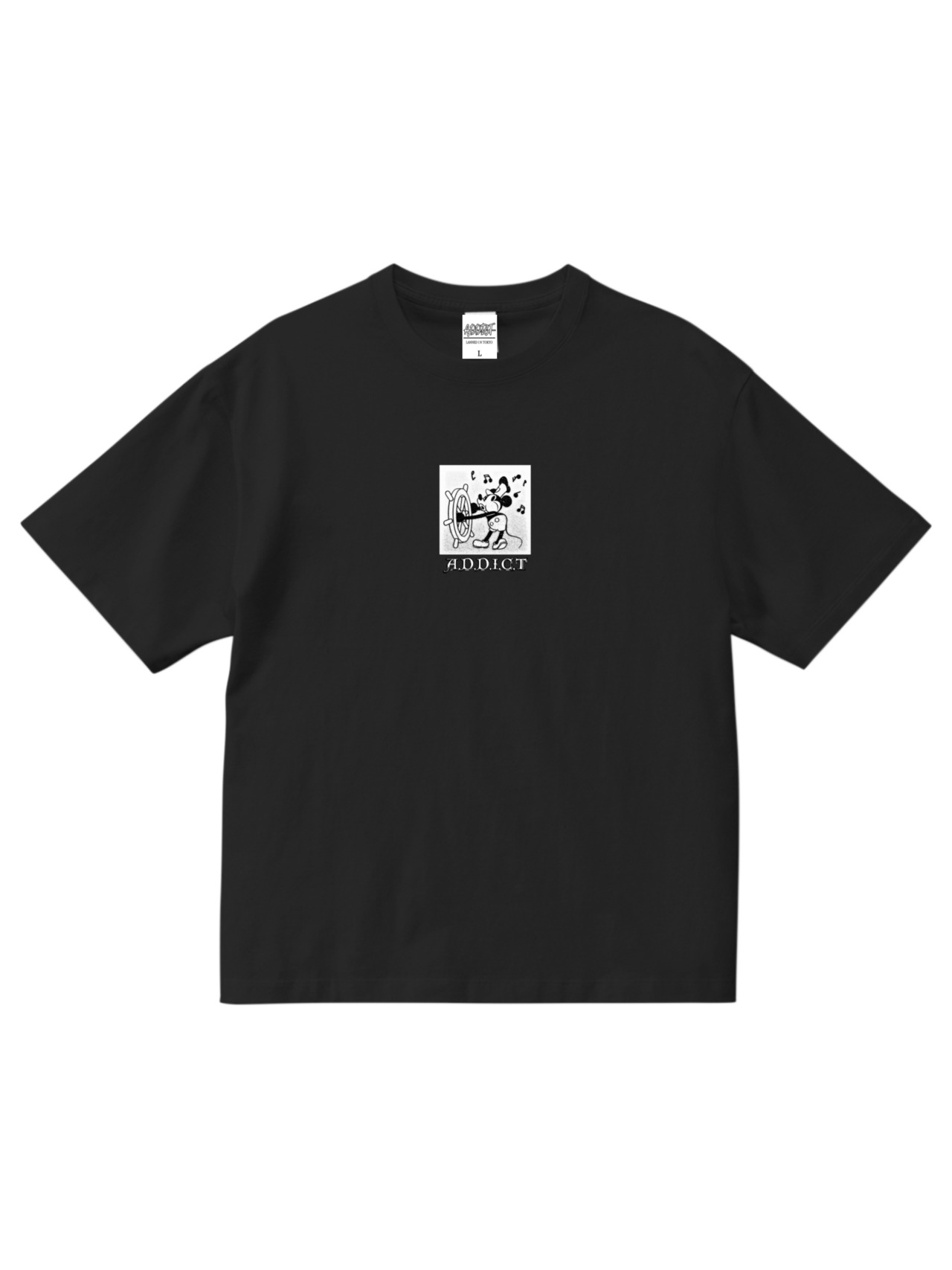 Steamboat Willie Tee Black