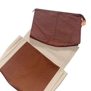 HERMES canvas clutch bag “Tapidocel”