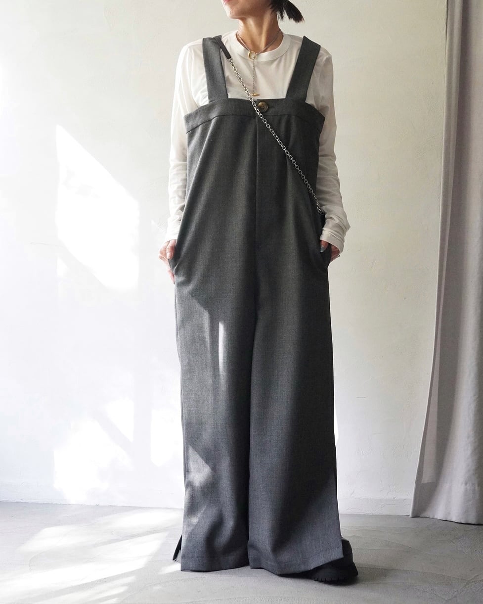 ENFOLD / WIDE-OVERALLS (C.GRY) | LA VILLA ROUGE ENFOLD / WIDE-OVERALLS (C.GRY) | LA VILLA ROUGE
