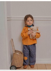 マルディアンバー / Mardi Amber / カノパッチパンツ / 韓国子供服 / キッズ / 26winter〖取寄〗*XS~XXL*