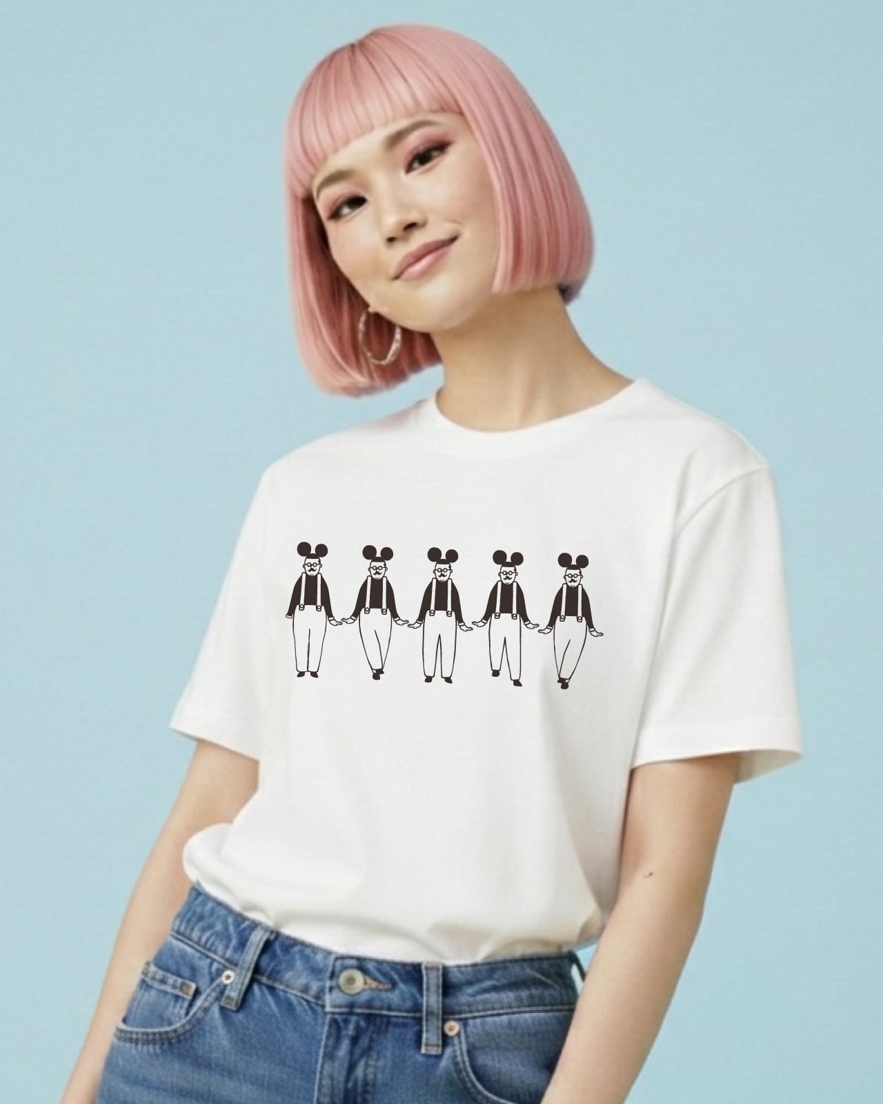 チョビヒゲダンスおじさん】 ユニセックスTシャツ⭐︎マジックマインド
