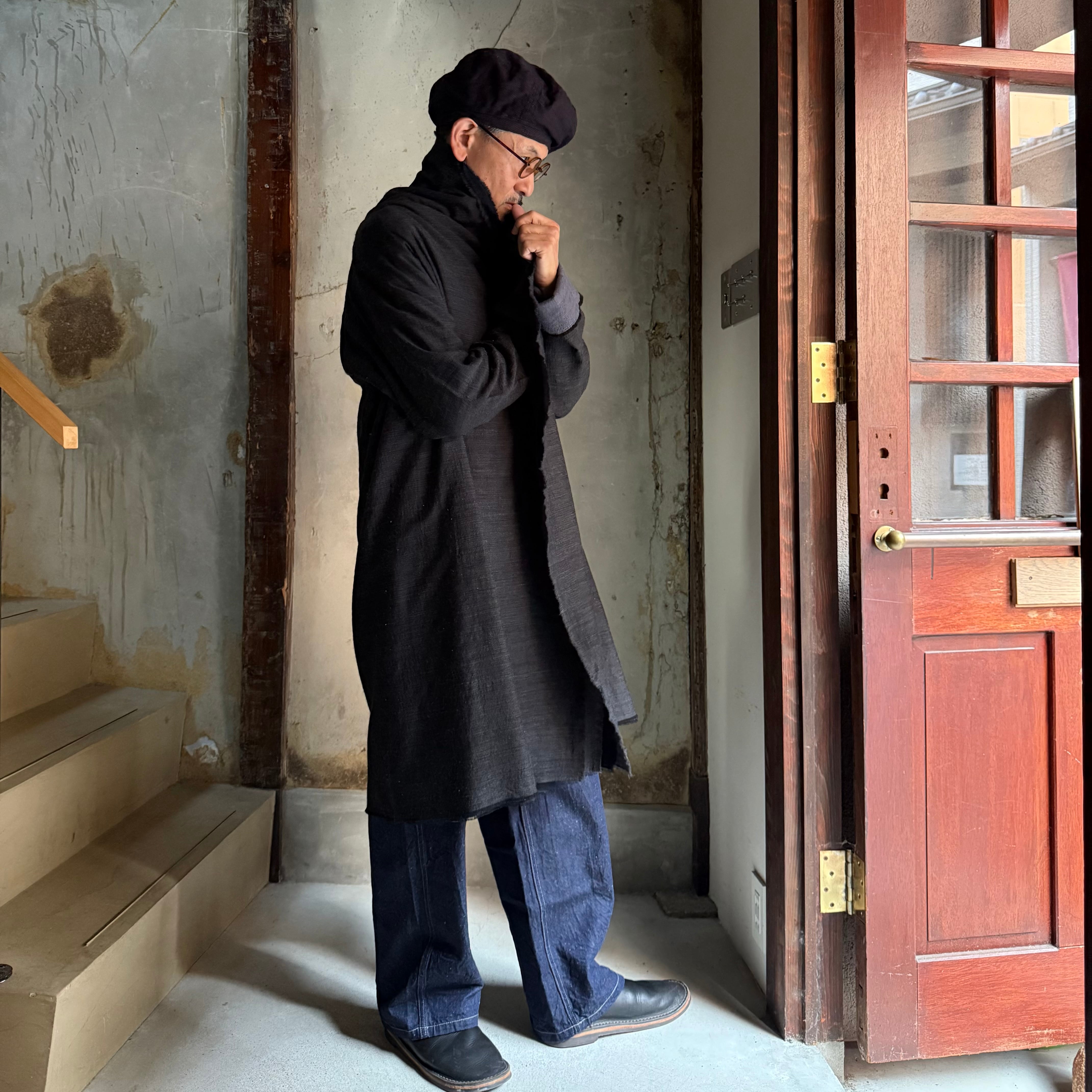 MITTAN 二重織りジャケット 紺杢 JK-10 サイズ1　リバーシブル MITTAN ( ミタン ⁄ ミッタン ) KN-35 ウルグアイスラブNMウール