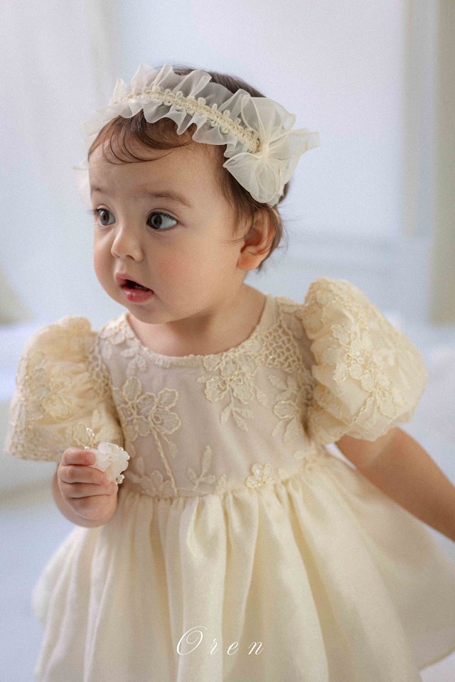 ※お洋服と同梱限定※【1/27〆予約】<OREN> Shiny organza hair band