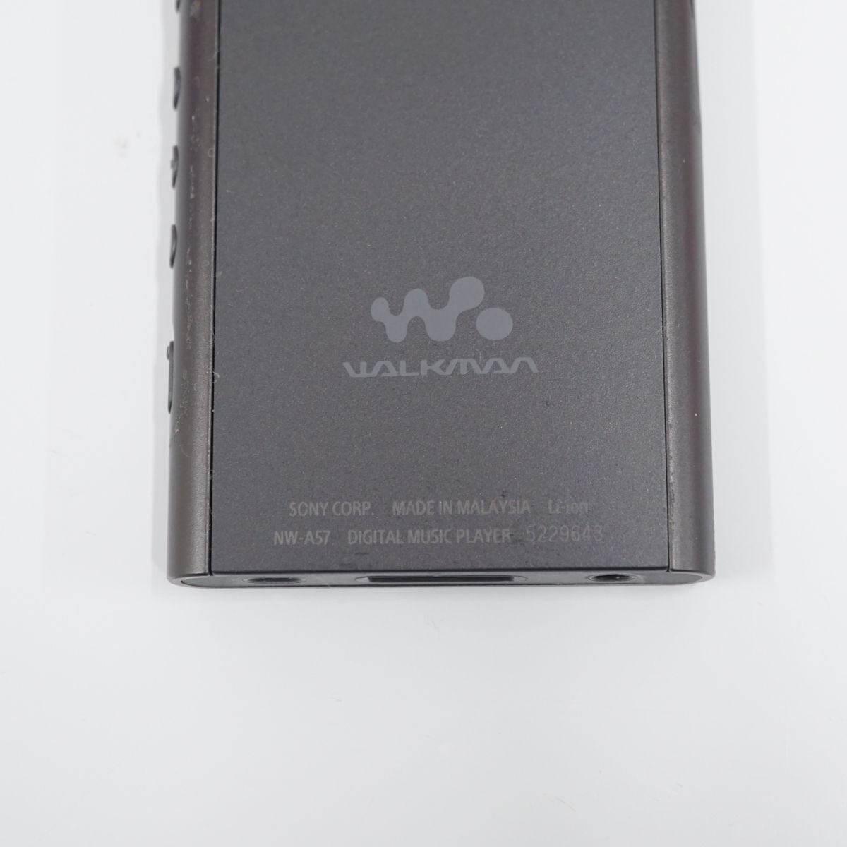 SONY Walkman ウォークマン NW-A57 64GB USED品 本体のみ グレイッシュブラック ハイレゾ Bluetooh 完動品 T  V8325
