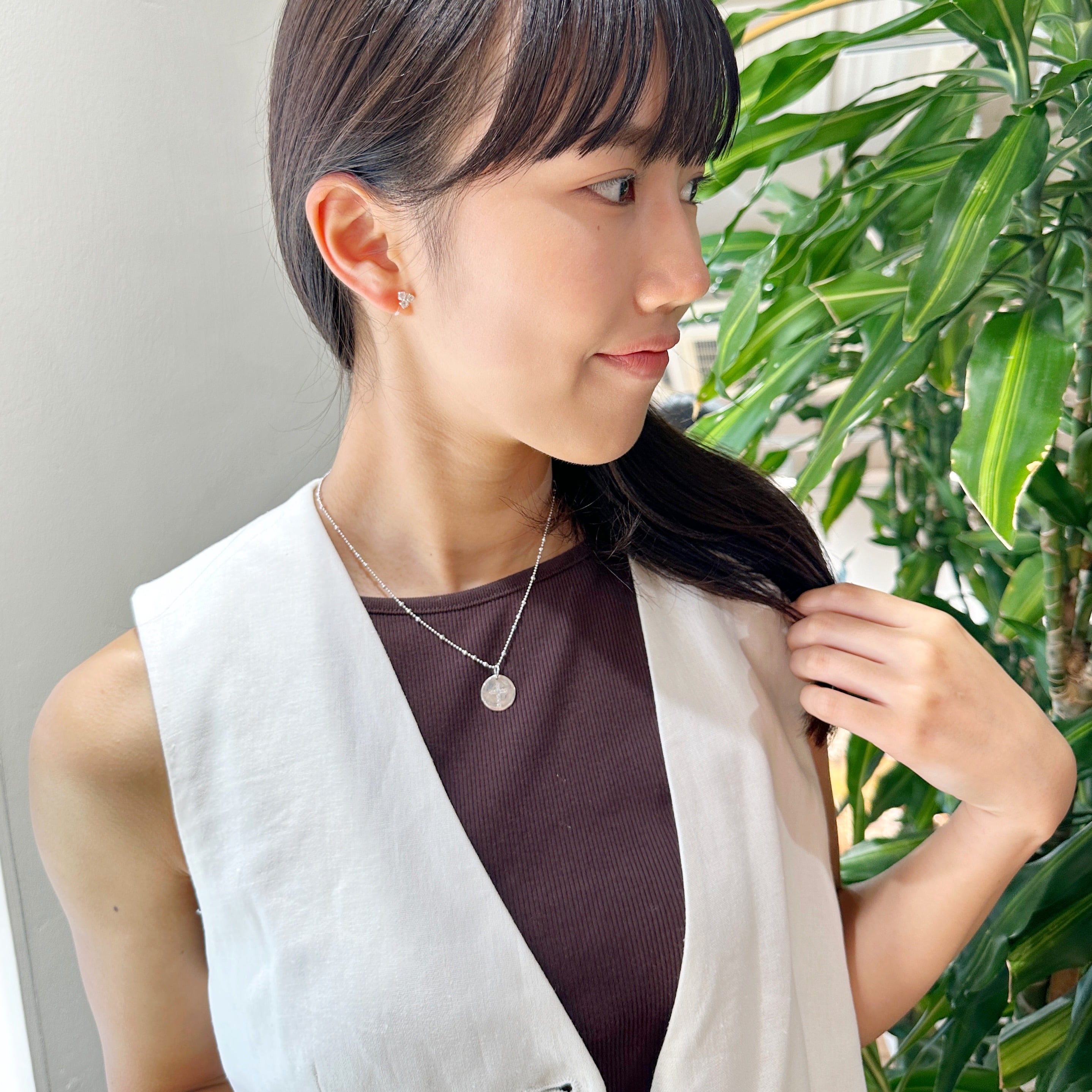 ジルコニア コイン クロス ネックレス | 【公式通販】鎌倉のシルバー