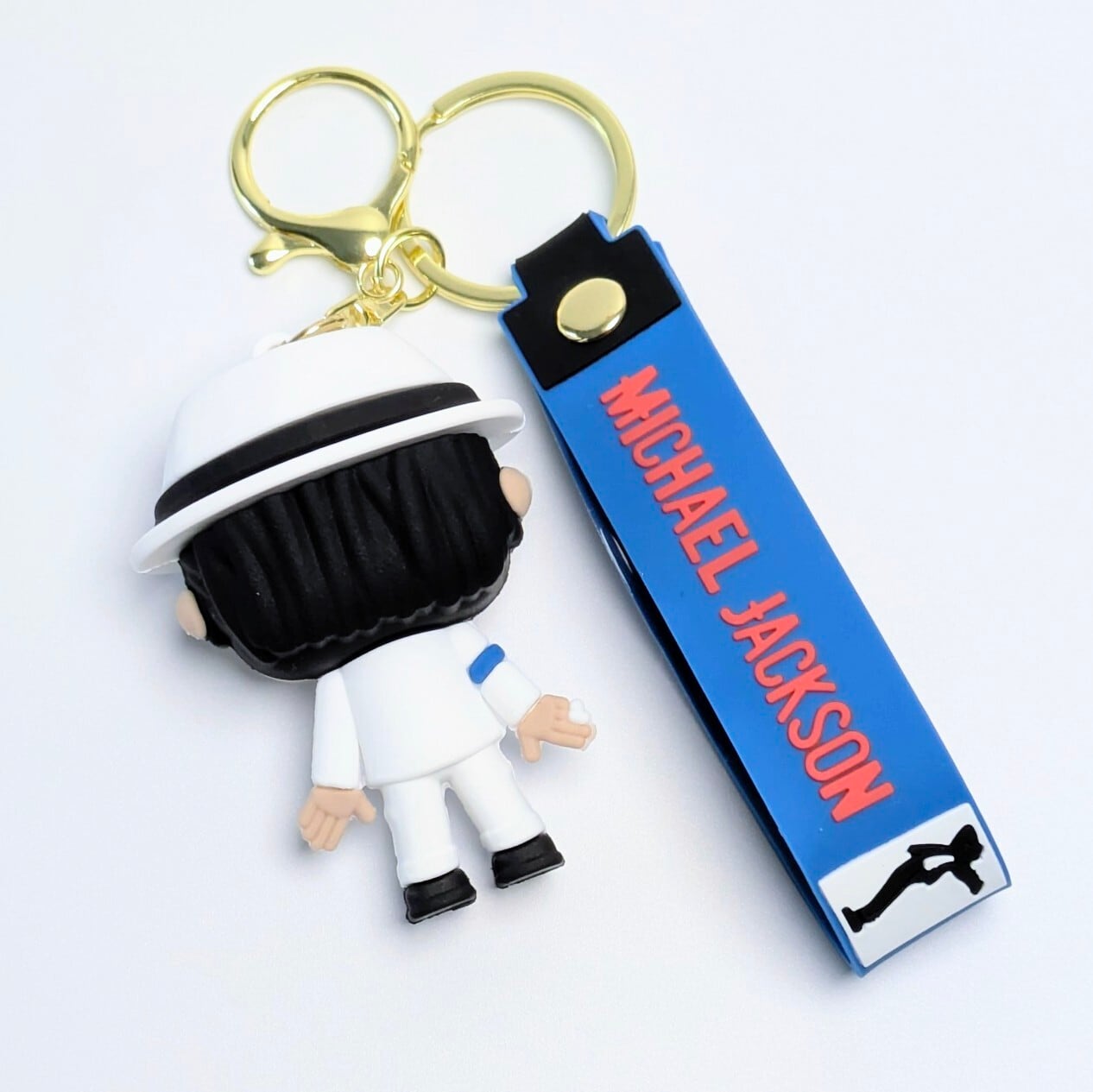 michael jackson ( マイケル・ジャクソン ) 】3D Rubber KeyHolder