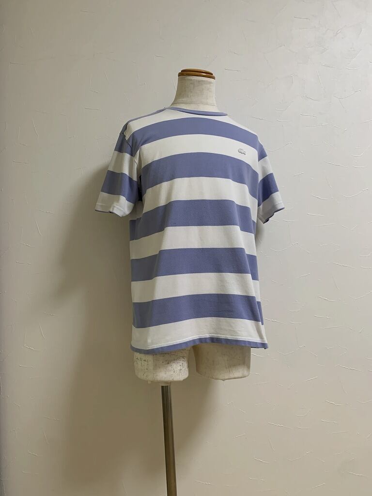 Bi-Color Border Pattern Short Sleeve T-Shirt "LACOSTE"