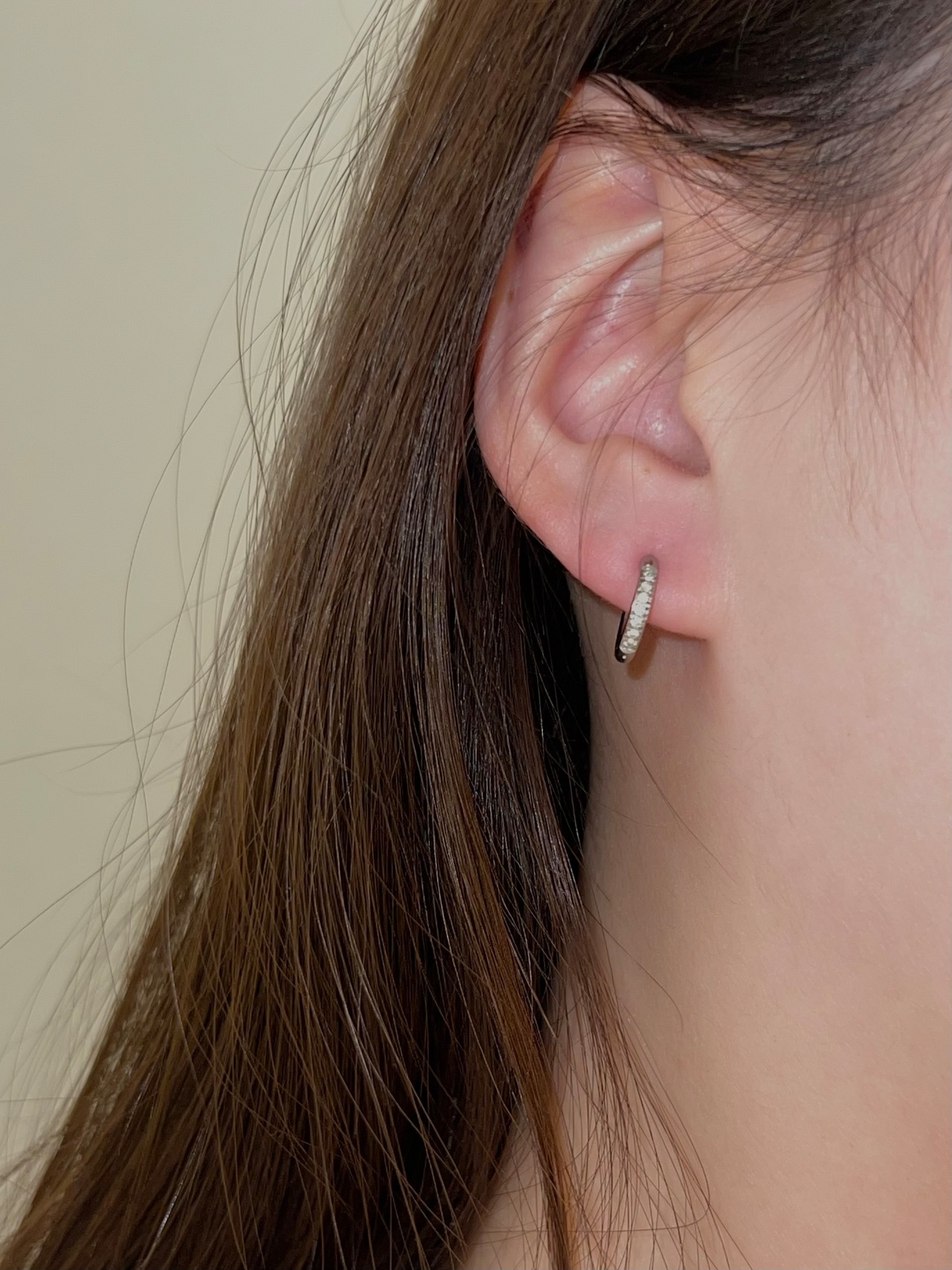 CZ hoop pierce