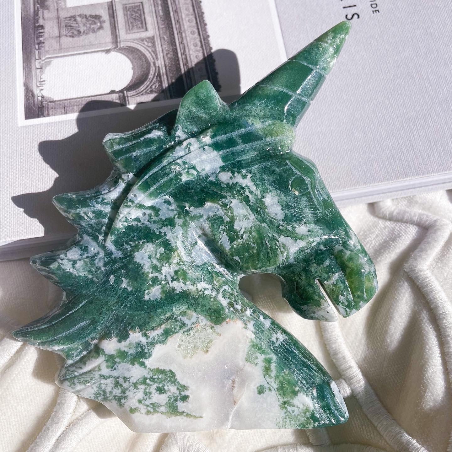 Moss Agate Unicorn 2