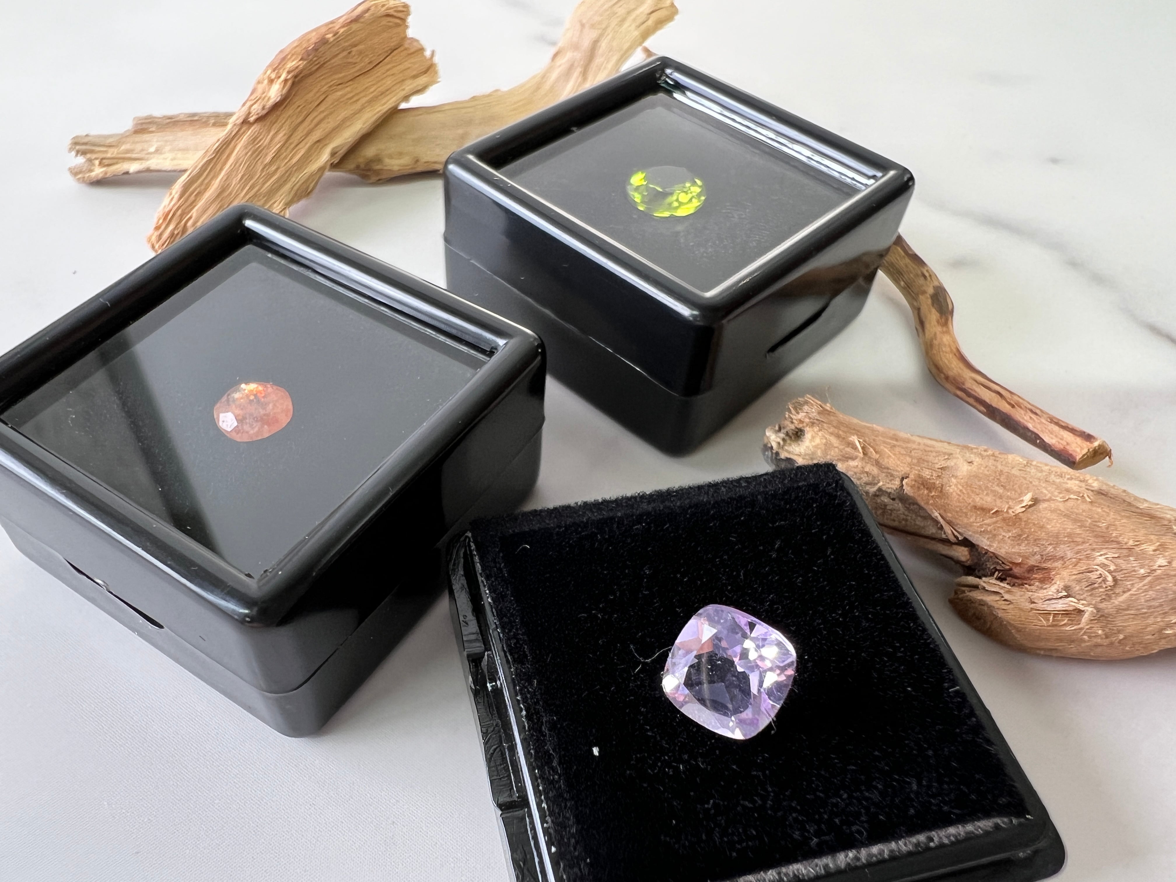 20個セット【3cm×3cm】ルースケース 黒 | differencee(ディファレンシー)