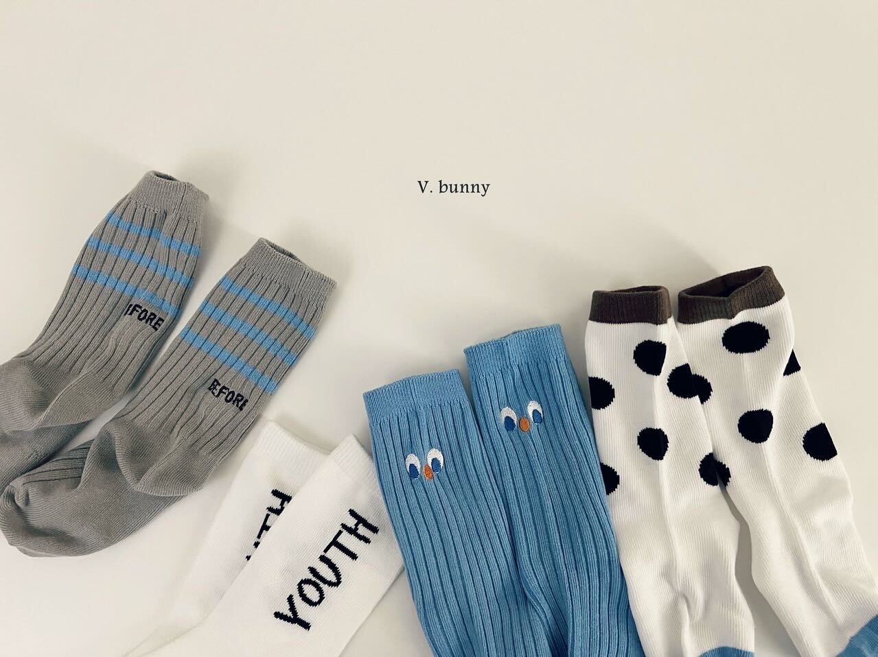 【即納】4点セット Vユースソックス(再入荷)