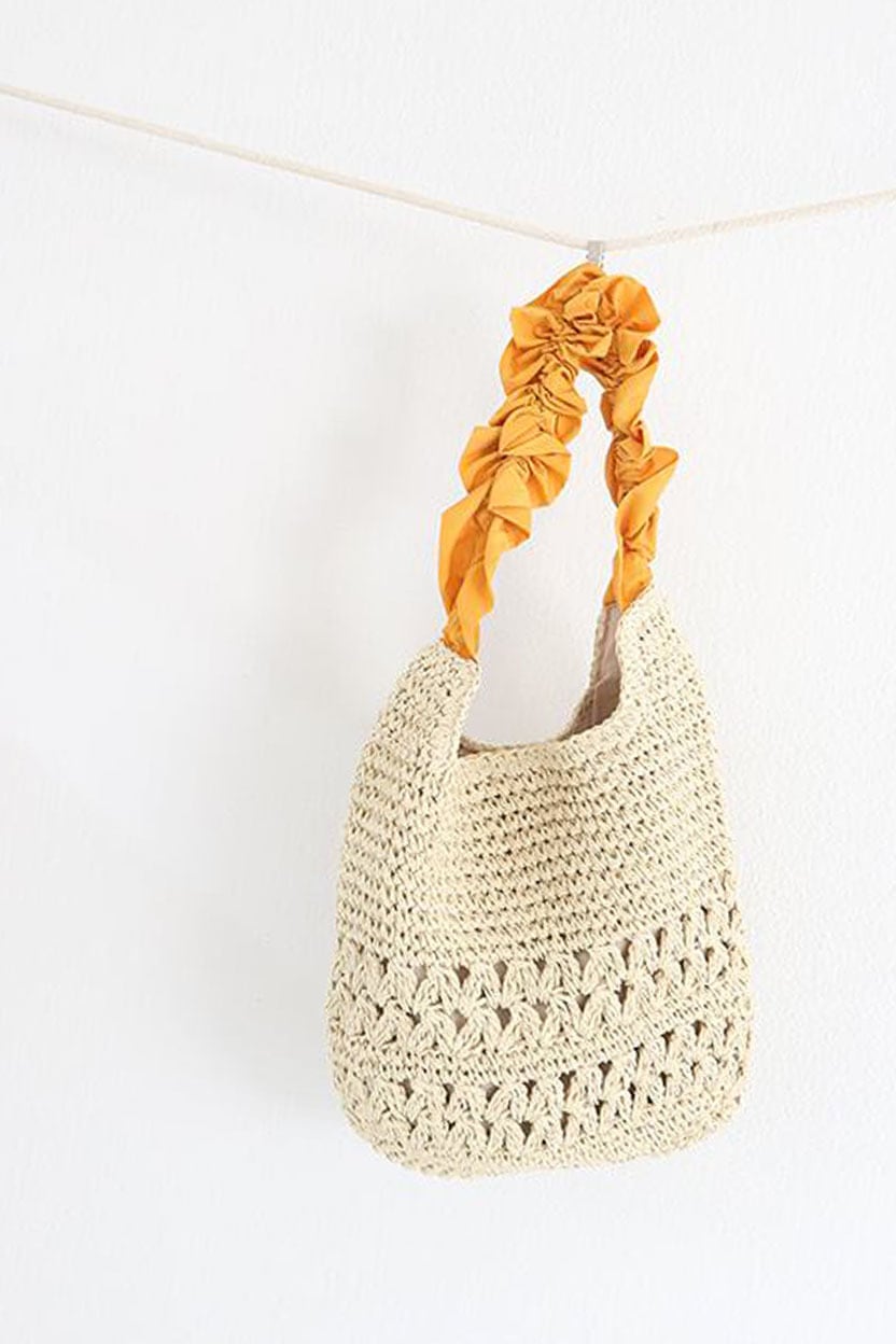フリルショルダーラフィアBAG / Frilled Shoulder Raffia Bag(W26S8003H)