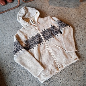 ネパール製 ニット＆フリースパーカー used [312135]