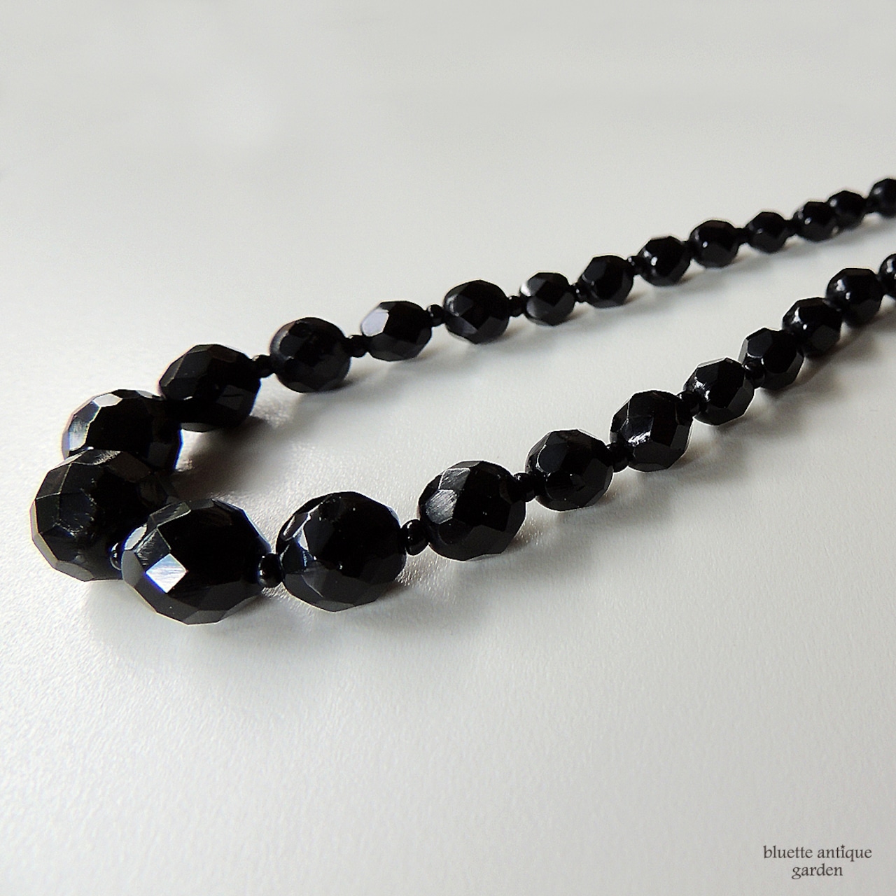 アンティーク フレンチジェット ネックレス