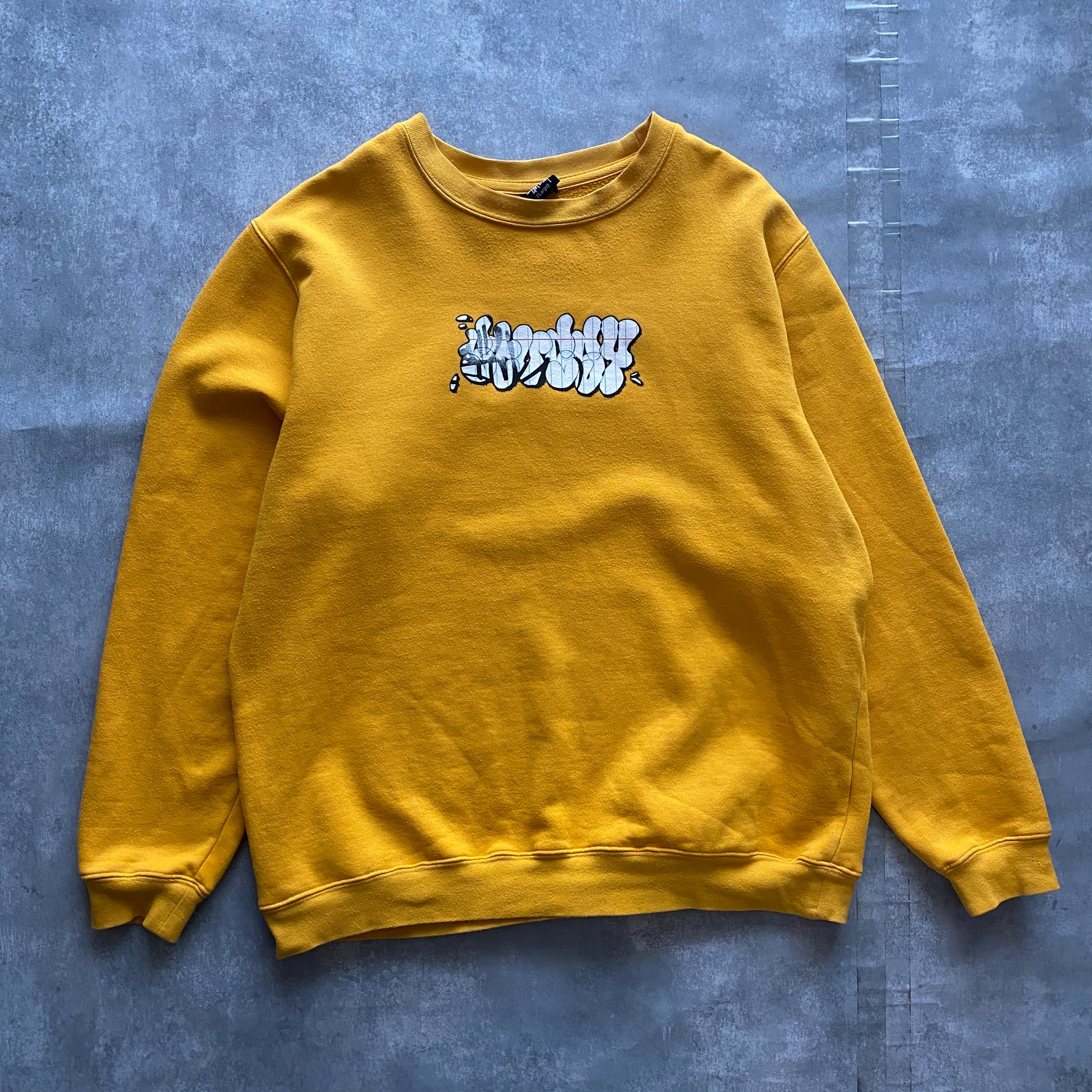 90's old stussy ステューシー スモークイニシャル 両面プリント ...