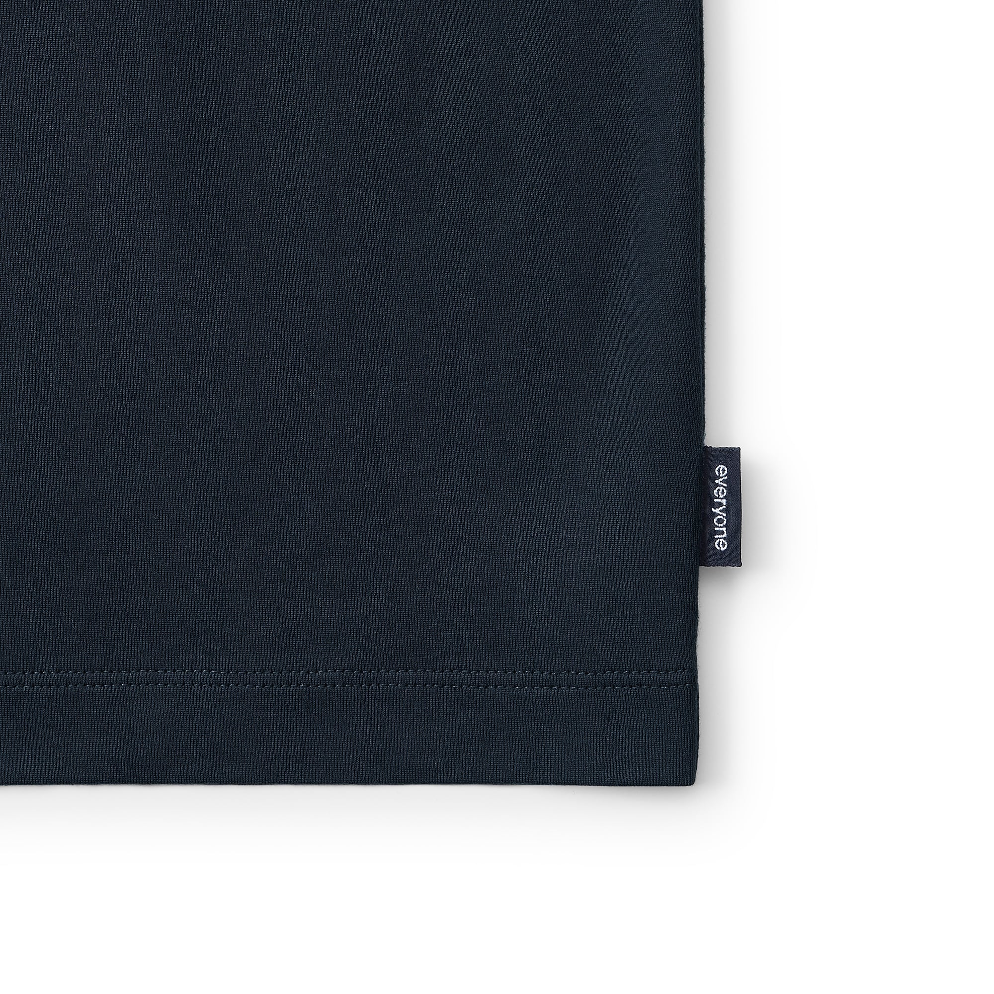 everyone high-gauge cotton long sleeve tee shirt (NAVY) | everyone