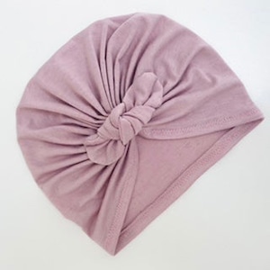 bow turban (dusty lilac) ダスティーライラックターバン