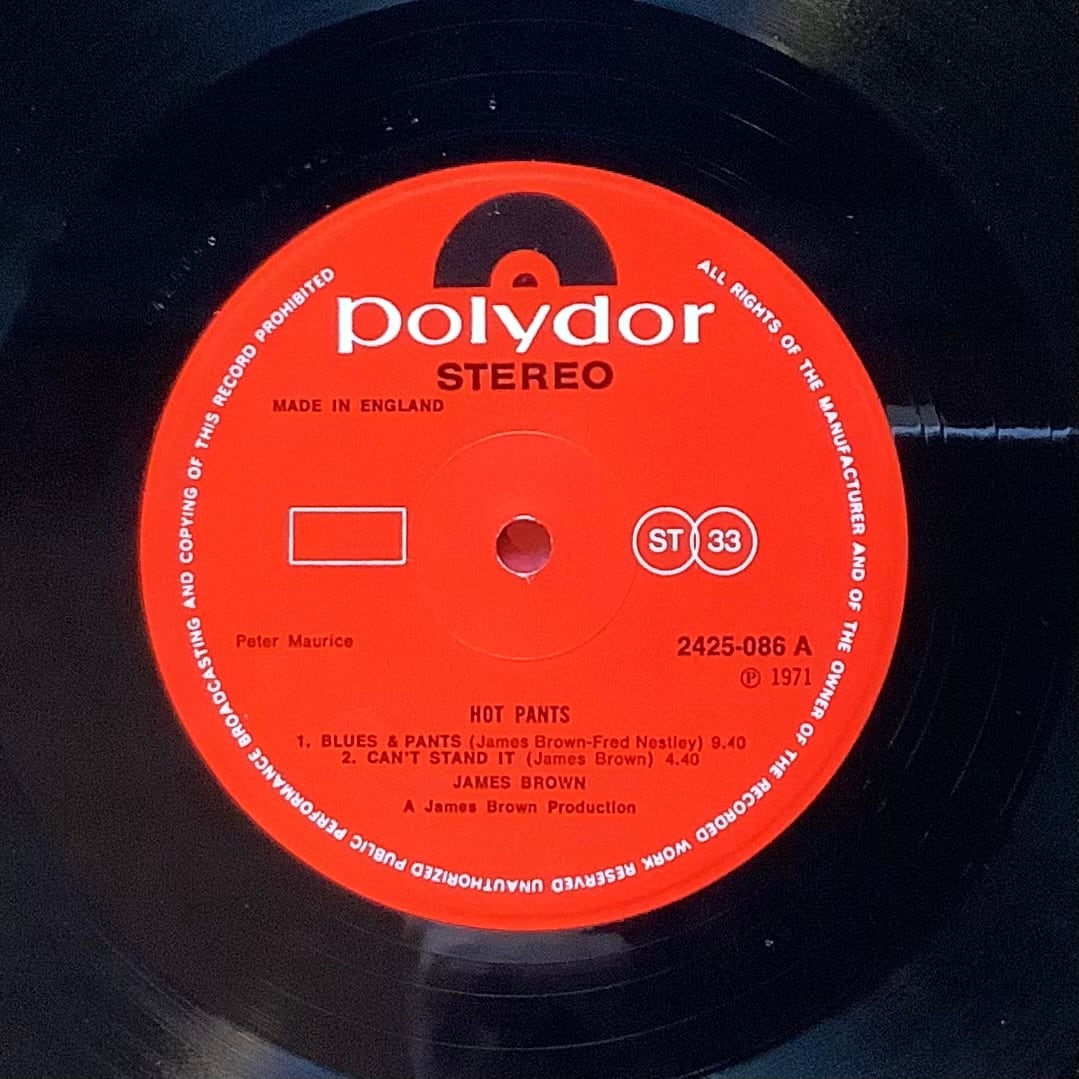 JAMES BROWN / HOT PANTS | Plastic Soul Records
