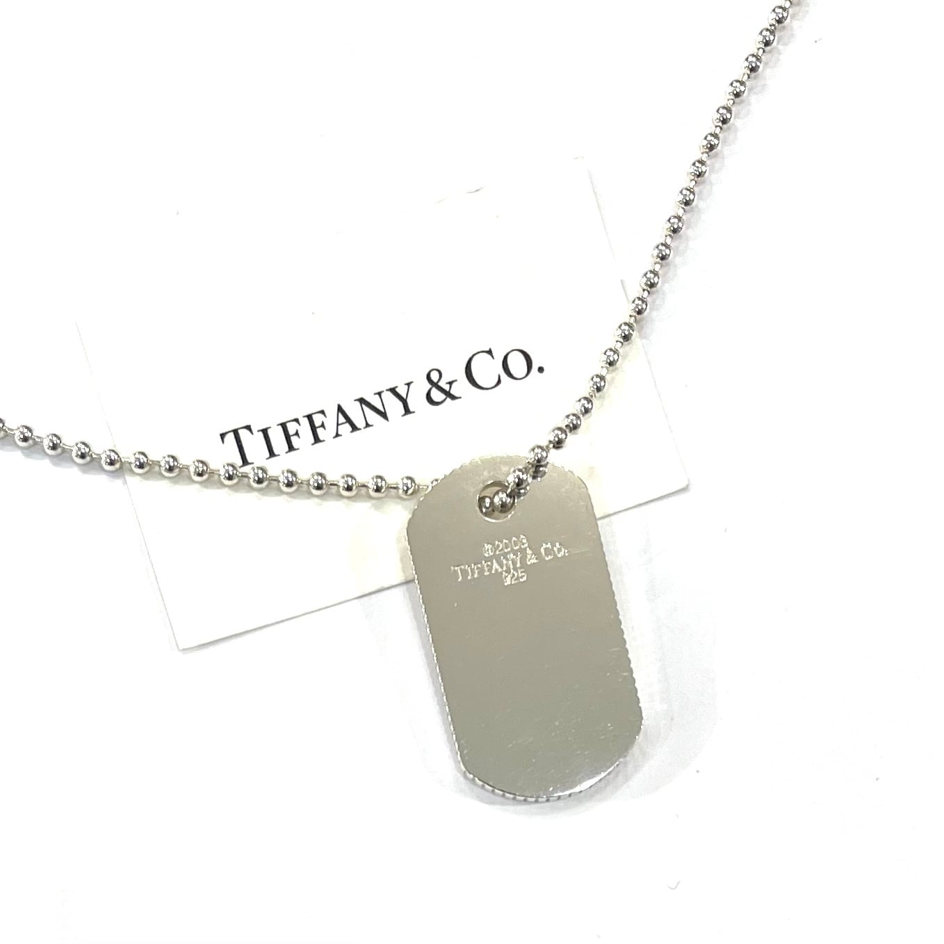 TIFFANY & Co.】ティファニーロゴタグ コインエッジドッグタグ