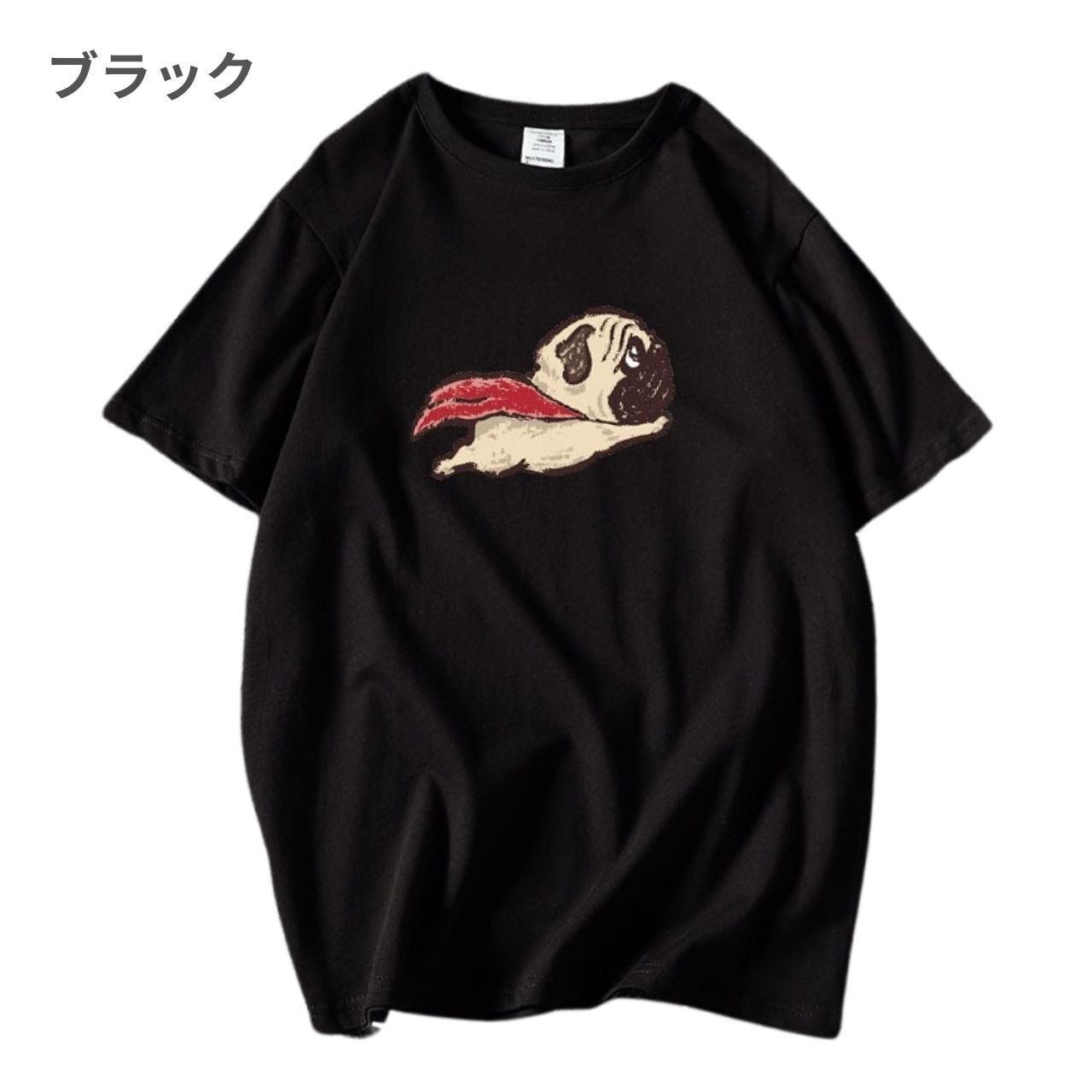 T-shirt -super pug- 7colors r-t1 | Pug shower - パグシャワー パグ