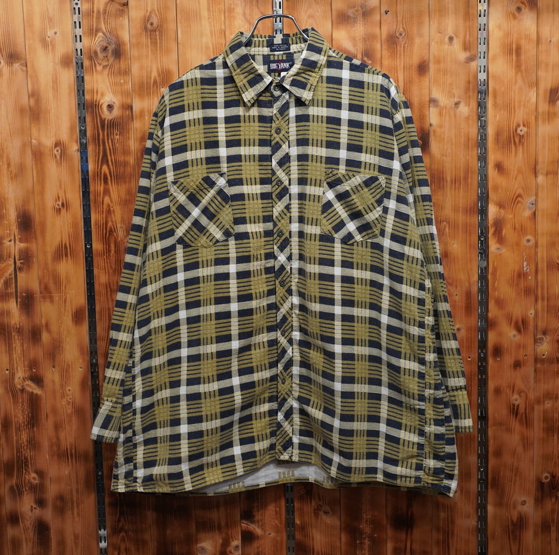 big yank ビッグヤンク プリントネルシャツ XL | 古着屋youth vintage