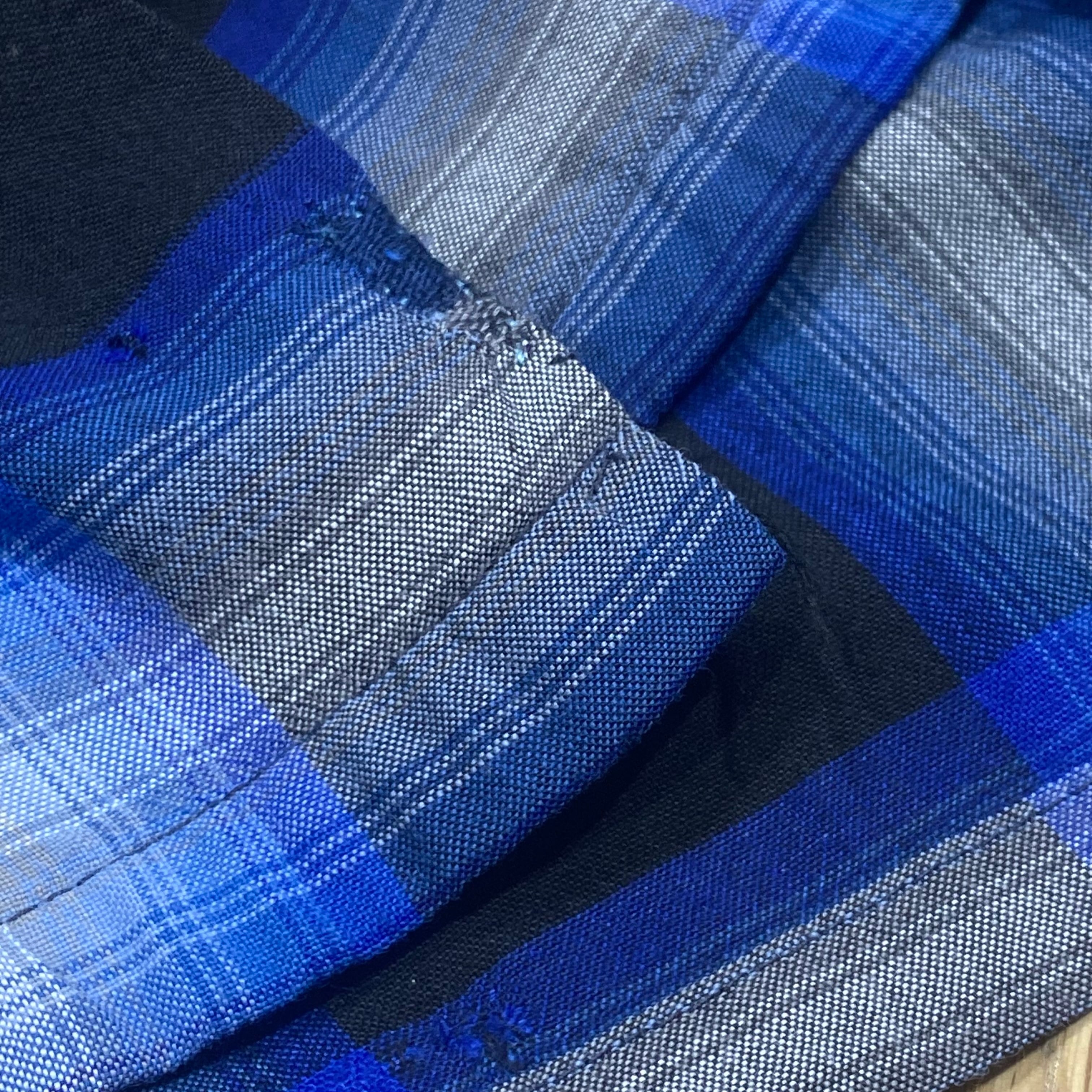 60s TOWNCRFT Ombre Check Rayon Shirt 60年代 タウンクラフト