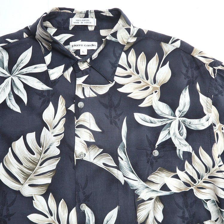 90s Pierre Cardin 半袖シャツハワイアンアロハレーヨン 90s Pierre Cardin 半袖シャツハワイアンアロハレーヨン