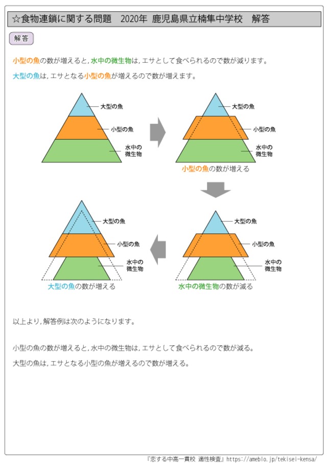 食物連鎖編 全国公立中高一貫校 適性検査 理科テーマ別 過去問題解説集 自宅でできる受験対策ショップ ワカルー Wakaru 食物連鎖編 全国公立中高一貫校 適性検査 理科テーマ別 過去問題解説集 自宅でできる受験対策ショップ ワカルー Wakaru