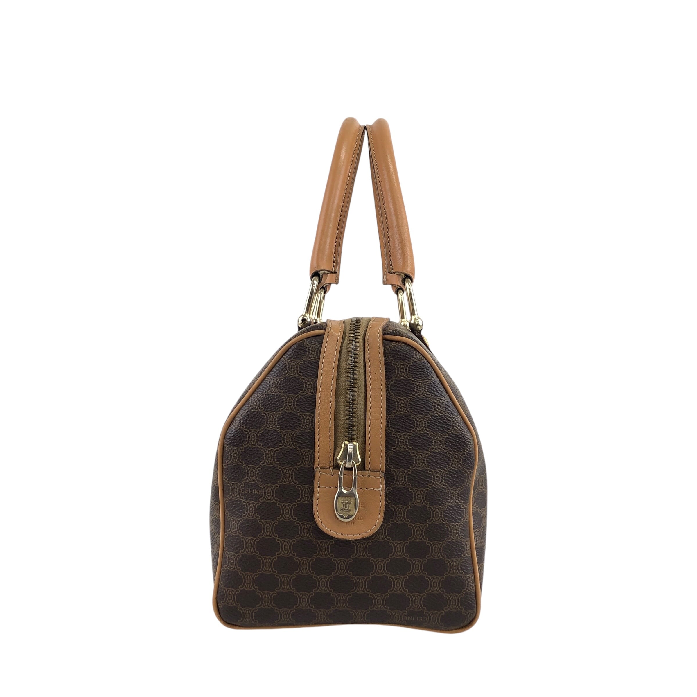 CELINE セリーヌ マカダム ショルダーバッグ ブラウン ブラゾン CELINE セリーヌ マカダム ショルダーバッグ ブラウン ブラゾン